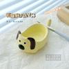 Nail art ferramentas bonito dos desenhos animados cão perna curta gato lavar caneta placa criativa cerâmica lavar caneta copo paleta de cores