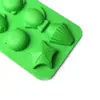 Molde de gelo oceânico de 8 cavidades molde de cubo de gelo de silicone formato de criatura marinha ferramentas para fazer gelo molde para confeitaria