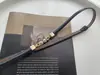 Traje de Moda Coreana Cinturón Pequeño de Perlas para Mujer Elegante Versátil Suéter Ajustable Cinturón Decorativo de PU Negro Dama