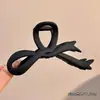 Grampo de Cabelo com Laço Degradê para Mulheres 2026 Novo Estilo Grampo de Cabelo com Toque de Luxo, Exclusivo Grampo de Cabelo Shark Clip para Parte de Trás da Cabeça