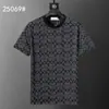 Camiseta de manga curta de alta qualidade, transfronteiriça, corretamente etiquetada, nova, da moda, para o verão, solta, jacquard, comércio exterior europeu e americano