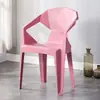 Silla con respaldo de plástico, engrosada, para adultos, adecuada para puestos de comida al aire libre, taburete creativo y simple para mercados nocturnos, barbacoas, mahjong y uso en el hogar
