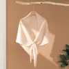 Xale de caxemira, lenço estilo chinês para outono e inverno, capuz triangular para cheongsam, xale externo de malha de caxemira de alta qualidade