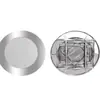Mesa Redonda Grande Plegable de Acero Inoxidable Engrosado para Banquetes al Aire Libre y Uso en Casa, con Plato Giratorio Integrado, Adecuada para 10 Personas, Mesa Redonda Sencilla