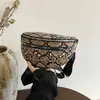 Bolso de Hombro Cruzado para Mujer con Estampado de Serpiente Retro Versátil, Tendencia Transfronteriza, Nueva Moda Europea y Americana, Bolso de Hombro Cruzado Casual para el Día a Día