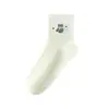 Calcetines lindos de dibujos animados estilo coreano hasta la pantorrilla para mujer, primavera y otoño, estilo universitario simple, unisex, para parejas, ropa deportiva y casual, calcetines de algodón al por mayor