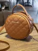 Bolsas para Mulheres 2025 Novo Estilo Carta Bordada Bolsa Transversal Ombro Pequena Redonda Casual Bolsa para Celular Bolsa de Ombro para Presente de Exportação
