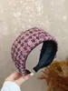 Nova Faixa de Lã Larga de Inverno de Alta Qualidade, Design de Coroa Alta, Estilo Casual para Sair, Acessório de Cabelo Vintage e Elegante Estilo Chanel