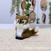 Modelo de Zorro Simulado Adornos de Escritorio Decoraciones Navideñas Adornos Colgantes Decoraciones Festivas Regalos de Cumpleaños Venta al por Mayor Transfronteriza