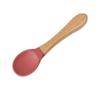 Em estoque Colher Suplementar de Silicone Infantil Alça Longa Colher Suplementar de Grau Alimentício Talheres Suplementares para Bebês Resistentes a Altas Temperaturas Colher de Treinamento Anti-queda