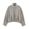 Comercio Exterior 2026 Verano Nuevo Estilo Europeo y Americano Moda Femenina Casual Suelta Cuadros Chaqueta Corta Abrigo 3046211