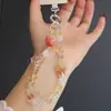 Cordón para Teléfono Móvil de Cristal Natural, Colgante de Cuerda para Muñeca de Amatista, Colgante Antiperdida, Nueva Cadena para Teléfono Móvil Primavera y Verano