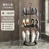 Secador de Sapatos Doméstico, Rack de Sapatos Rotativo de Múltiplas Camadas de Ferro para Chão, Varanda, Exterior, Sapateira Multifuncional