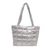 Bolsa para Ropa de Algodón Espacial Otoño e Invierno 2025 Bolsa de Hombro Cruzada de Gran Capacidad Bolsa de Plumas Estilo Coreano Casual Casual Bolsa Grande Mujer