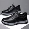 Zapatos Casuales de Cuero PU Formales de Invierno para Hombre Estilo Coreano de Punta Redonda Zapatillas Talla Grande Venta al por Mayor Transfronteriza Moda con Forro de Algodón