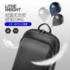 Mochila para Hombre Transfronteriza Mochila Ultrafina de Cuero Mochila Multifuncional de Piel de Vaca de Capa Superior Bolsa para Computadora Marca Bo