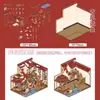Coleção de adesivos de paisagismo de cena em miniatura de desenho animado sem corte visual fofo 3D empilhados diy conta manual adesivos de cabine estéreo