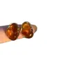 Pendientes Geométricos de Ámbar con Aguja de Plata S925 para Mujer, Diseño de Nicho, Lujo Ligero, Sensación de Alta Gama, Simples, Modernos, Versátiles