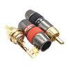 Novo plugue de lótus macho RCA monster fio de sinal de áudio Terminal 8mm furo de fio terminal de cobre banhado a ouro