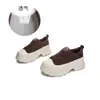 Zapatos de plataforma de cuero genuino con suela de espuma, zapatos de papá de suela gruesa otoño 2026, zapatos casuales que aumentan la altura, tenis blancos para mujer, zapatos de moda para mujer
