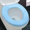 Hogar Impermeable Lindo Pegatina para Inodoro Cubierta de Asiento de Inodoro EVA Almohadilla para Inodoro Asiento Adhesivo Cojín Asiento Cubierta para Inodoro con Forma de O