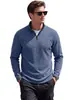 Moletom esportivo masculino fino multicolorido com meio zíper e manga longa, para uso transfronteiriço, Amazon primavera/outono, gola alta, casual, corte solto