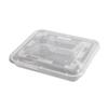 Lonchera desechable de múltiples compartimentos para llevar, lonchera engrosada con tapa, embalaje multiespecificación, caja para refrigerios al por mayor