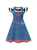 Nuevo Vestido Infantil La Casa de Muñecas de Gabby Vestido de Manga Volada para Niñas Disfraz de Halloween Disfraz de Presentación Gabby