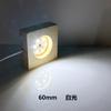 Carga directa USB bola de cristal colorida base de madera maciza portalámparas LED portalámparas luminoso cuadrado base de madera soporte de madera
