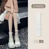 Calcetines de encaje blanco apilados para mujer, transpirables, de tubo medio, de malla Lolita, finos, japoneses, con flores huecas JK