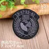 Atacado do Fabricante Emblemas Bordados Estilo Americano, Emblemas Bordados da Bandeira Americana, Emblemas Decorativos de Tecido para Jaquetas de Penas