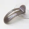 Nuevo Estilo Pinza de Flequillo de una Sola Barra, Pinza Grande de Pico de Pato para la Parte Trasera de la Cabeza, Horquilla Perlada Galvanizada, Pinza Lateral para Lavarse la Cara