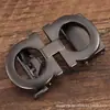 Atacado de fabricantes masculino couro cabeça liga automática fivela cinto fivela calças fivela acessórios 3,5cm clipe
