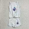 Lista de comercio exterior europea y americana chaleco sin mangas para niño CUHK + Pantalones cortos 2 conjuntos ropa de casa de algodón de verano para niño