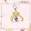 Chaveiro de Acrílico Cartoon Sailor Moon Tsukino Usagi Fofo Criativo Pingente Acessório de Chaveiro