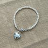 Corea del Sur Dongdaemun Shijia Pulsera colgante de perlas amorosas diseño nicho hebilla hebilla magnética pulsera de perlas joyería