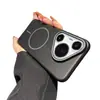 Adecuado para Huawei P80Ultra Funda de Teléfono Magnética Suave P70Pro Color Puro Tacto Piel PC Cubierta Protectora Anticaída P60