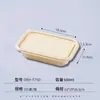 Caixa de Almoço Descartável Biodegradável com Vários Compartimentos, Caixa de Embalagem para Viagem Feita de Amido de Milho Espessado para Refeições Bento