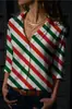 Camisa de Manga Larga para Mujer de Otoño e Invierno Transfronteriza Serie San Valentín Estampado 3D Moda Casual Simple Camisa Larga para Mujer