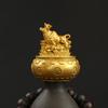 Adornos creativos de los doce zodiacos giratorios para la fortuna, para la sala de estar, la entrada, la oficina, manualidades, adornos dorados de estilo chino