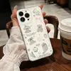 Diseño de Animal Calado Pintado Rosa Lazo Manzana 18Promax Funda para Teléfono Iphoneair Funda Transparente