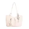 Bolsa de Tote Estilo Universitario con Lunares Artísticos para Mujer 2026 Nueva Moda Verano Chic Bolsa de Gran Capacidad Bolso de Hombro