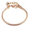 Accesorios de joyería diy en stock al por mayor panjia broche de langosta básico hueso de serpiente pulsera de plata pulsera brillante