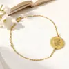 Nuevo Pulsera de Acero de Titanio de Lujo Ligero para Mujer, Anillo Doble en Forma de D con Circonita, Moda Hip-Hop, Joyería Creativa que No se Desvanece para Apilar