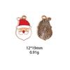 Nueva Caja de Regalo de Papá Noel Guantes Copo de Nieve DIY Accesorios de Joyería de Aleación Llavero Colgante Transfronterizo