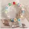 Pulseira de Lótus de Jade Branco Fresca e Simples, Joias de Cristal, Estilo Fada Exquisito de Luxo Leve de Nicho, Presente