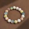 Pulseira de degradê de raiz bodhi duobao natural hainan, pulseira macia de dedo torcido, escultura de seis caracteres, palavras verdadeiras, acessórios masculinos e femininos