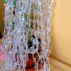 Cortina de cortina de cortina de acrílico Cortina de casamento Estrada de chumbo de cristal Corda de casamento Cena de palco Decoração de teto DIY Partição de cortina de porta