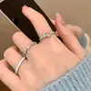 Anillo de Estrella de Zircón con Esmalte Azul Goteado para Mujer Diseño Nicho Anillo de Dedo Abierto Moda Popular en Internet Traje Personalizado Anillo