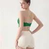 Eslinga Esportiva Europeia e Americana Roupa Íntima de Costas Lindas Alça Transversal Roupa de Yoga Top À Prova de Choque Justo Sutiã Fitness Outdoor